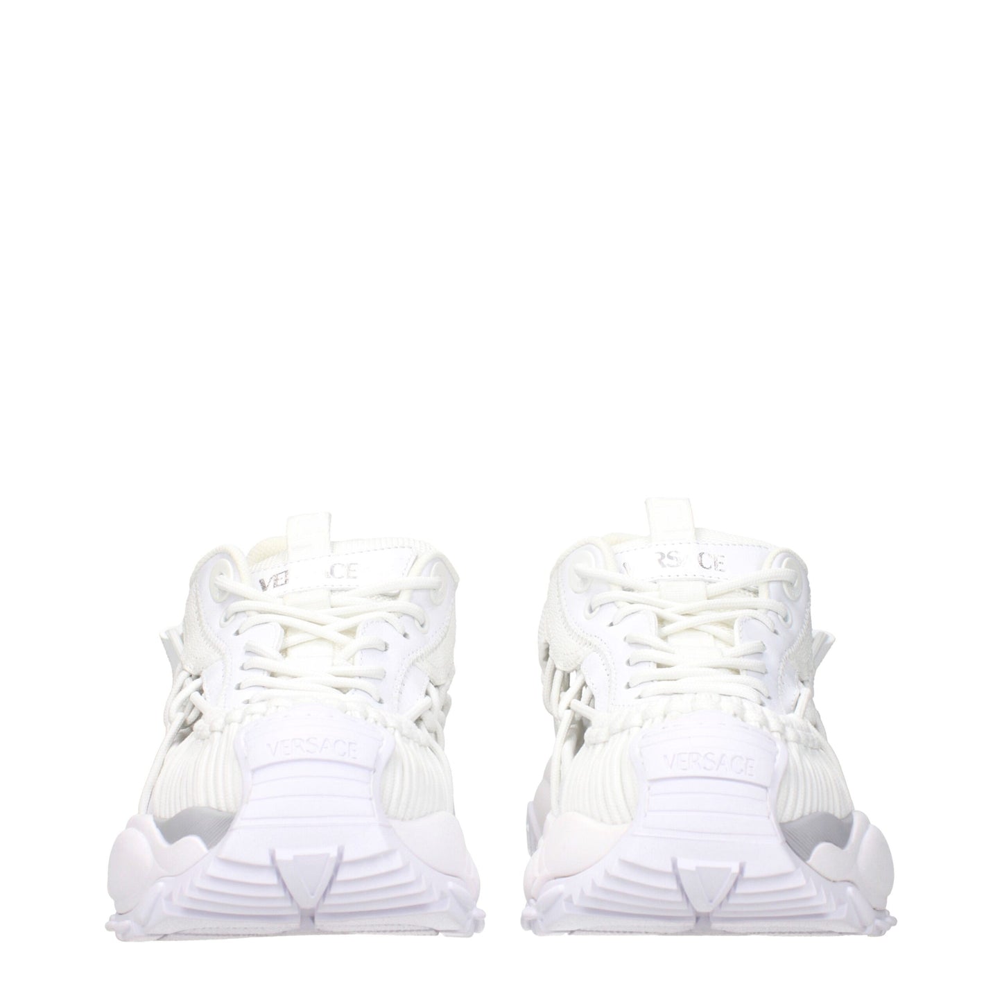 Versace Weiße Leder-Low Tops