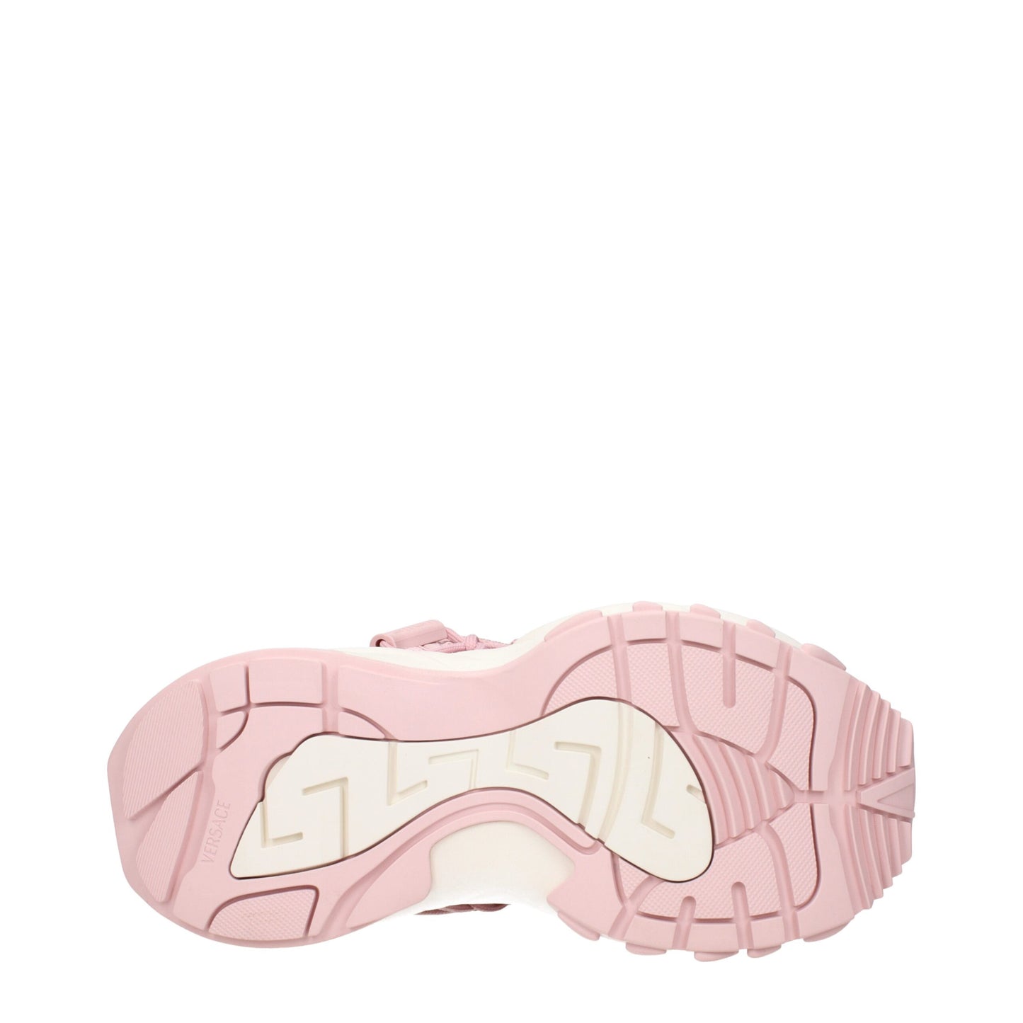 Versace Rosafarbene, klobige Leder-Sneakers