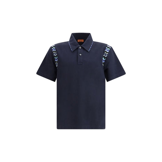 Missoni Polohemd mit Zickzack-Details