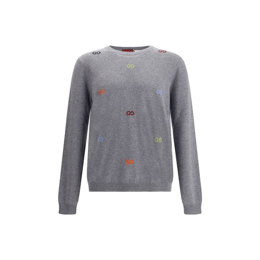 Gucci Mehrfarbiger Logo-Kaschmir-Pullover