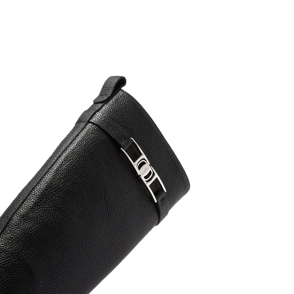 Salvatore Ferragamo Schwarze Stiefeletten aus Kalbsleder mit Schnürung