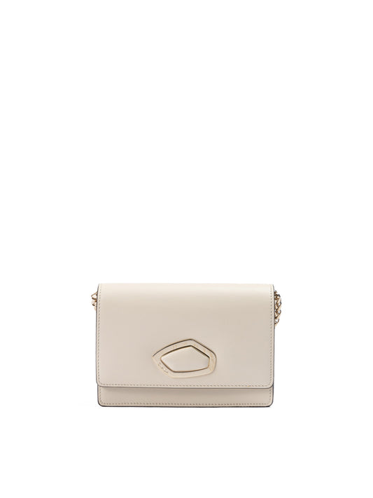 Giada Beige Leder Clutch Tasche
