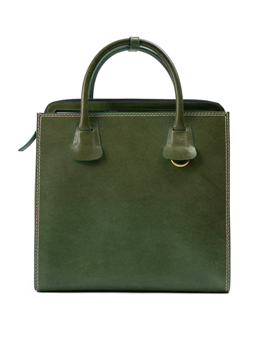 Dsquared² Tote Tasche aus grünem Leder