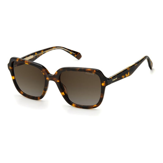 Polaroid Braune Acetat-Sonnenbrille