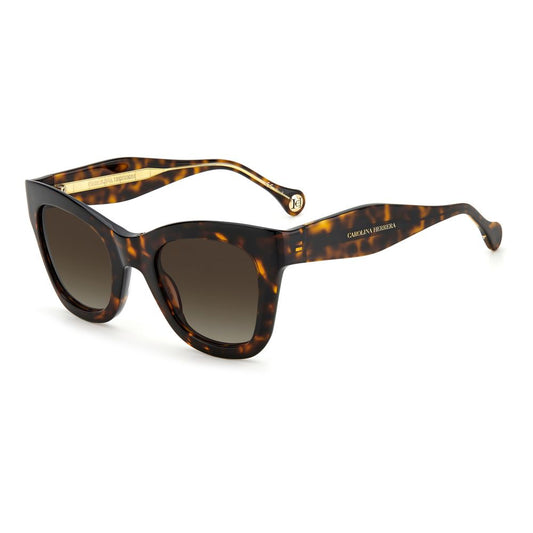 Carolina Herrera Braune Acetat-Sonnenbrille