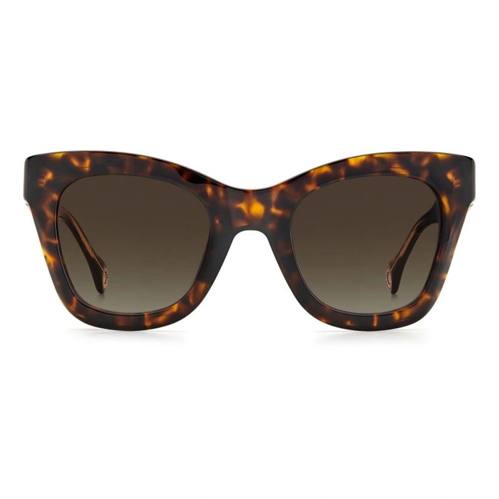 Carolina Herrera Braune Acetat-Sonnenbrille