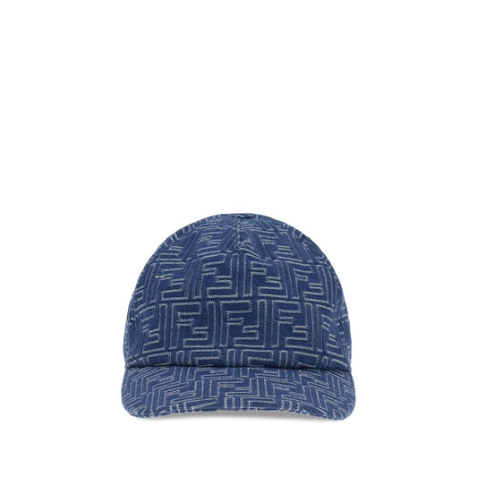 Fendi Baseballmütze mit Denim-Stickerei