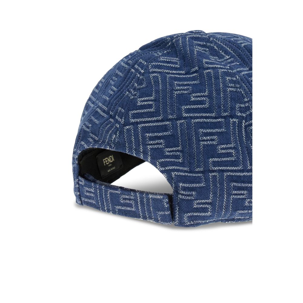 Fendi Baseballmütze mit Denim-Stickerei