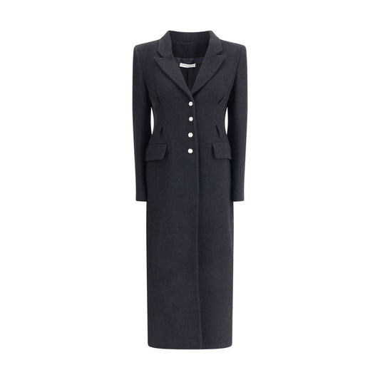Alessandra Rich Langer Tweed-Mantel
