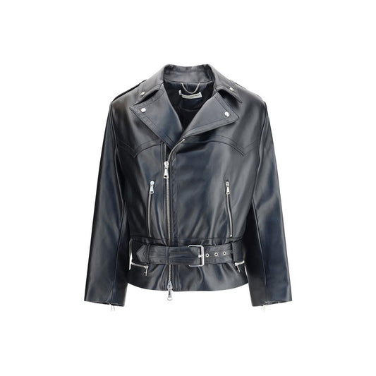 Alessandra Rich Biker-Lederjacke