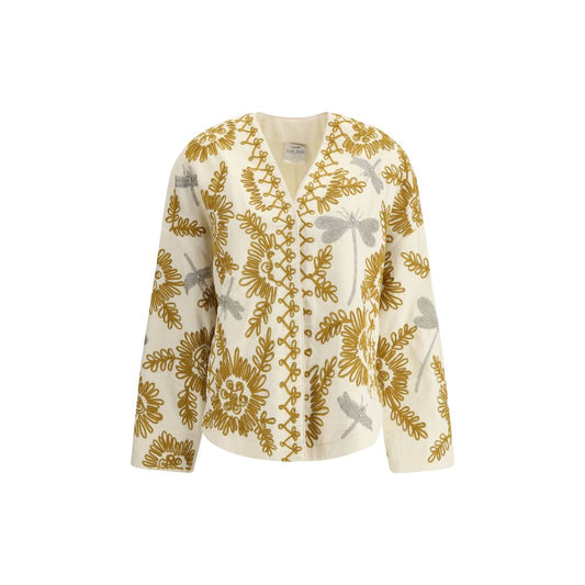 Forte_Forte Bestickter Kimono aus Samt