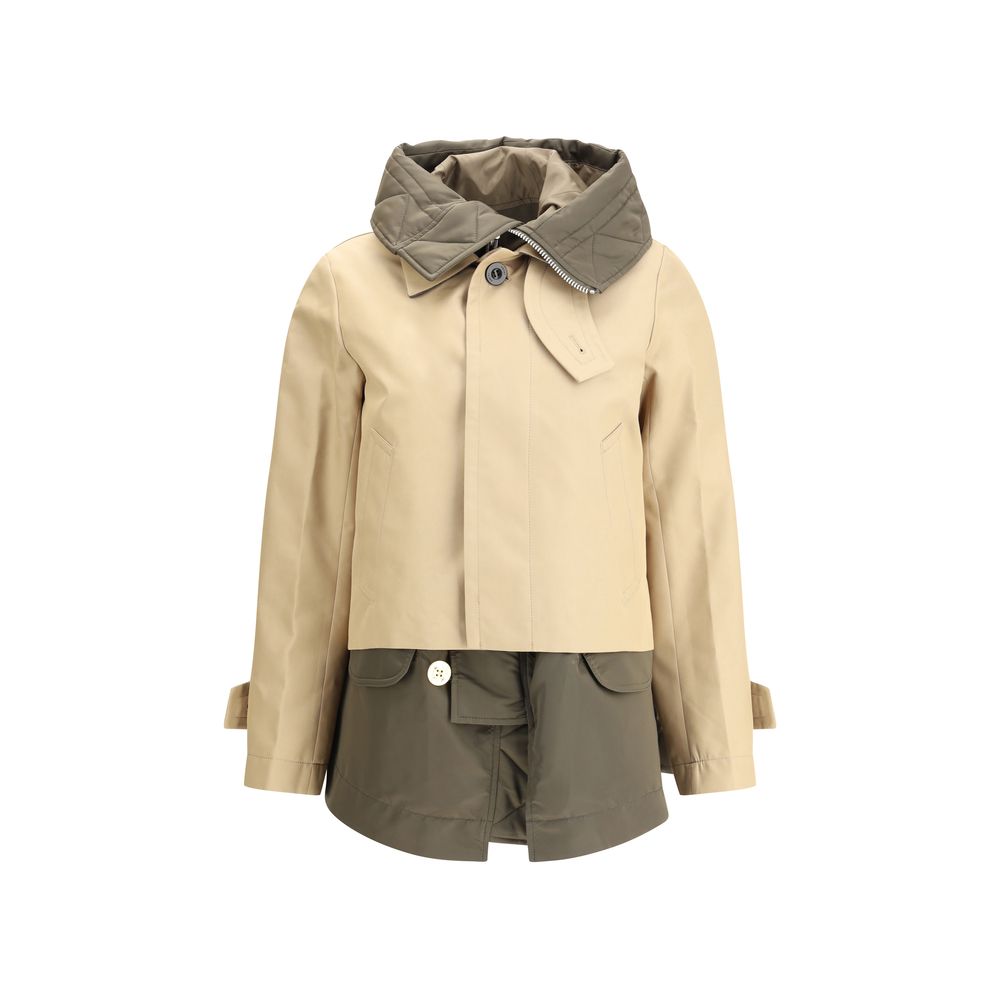 Sacai Kurze Jacke aus Baumwolle