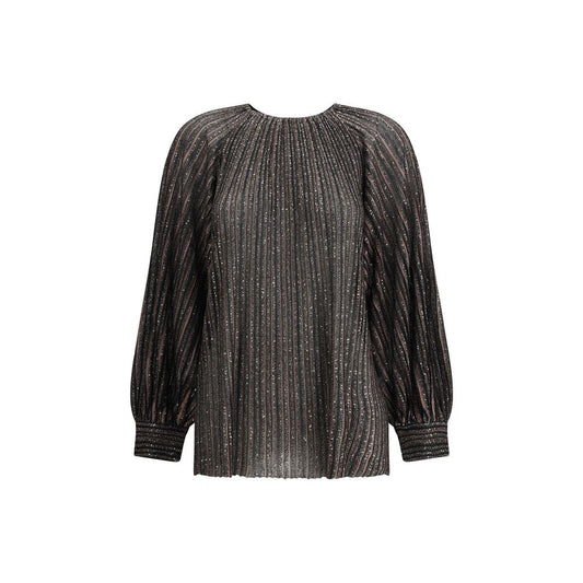 Missoni Gestreifte Bluse mit Pailletten