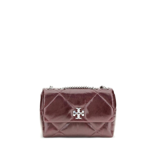 Tory Burch Bordeauxrote Ledertasche