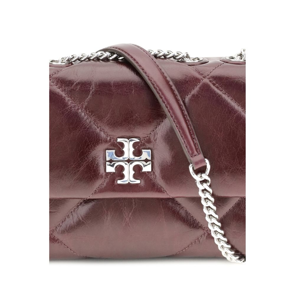 Tory Burch Bordeauxrote Ledertasche