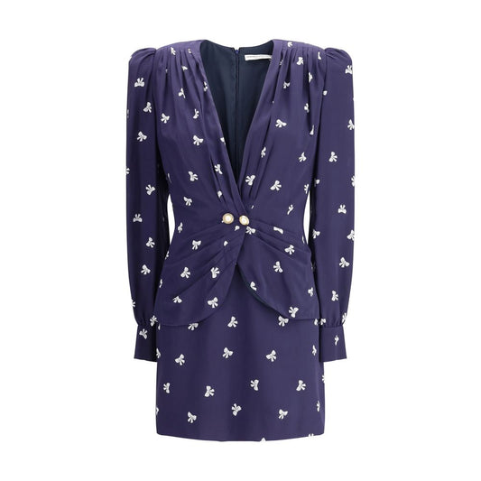 Alessandra Rich Kurzes Kleid mit Schleifenmuster