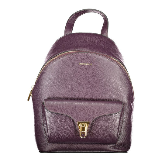 Coccinelle Violetter Leder-Rucksack für Frauen