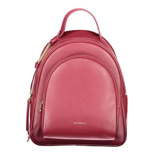Coccinelle Violetter Leder-Rucksack für Frauen