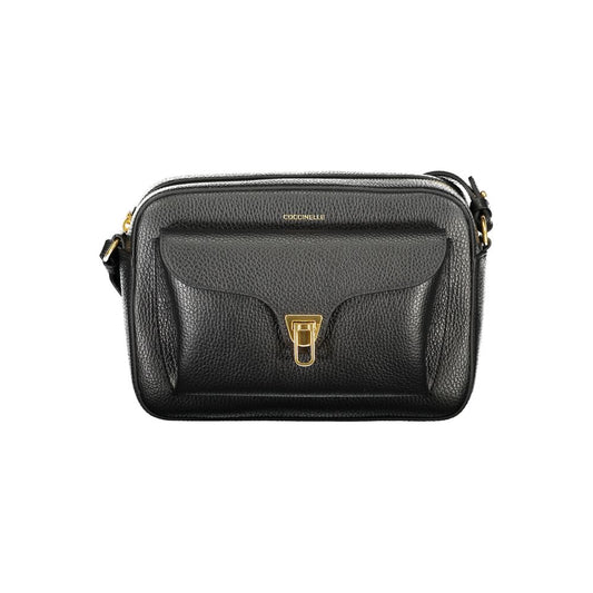 Coccinelle Schwarzes Leder Frauen Handtasche