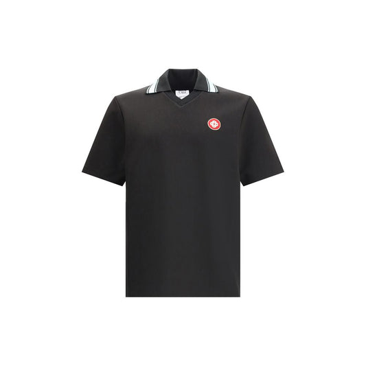 Casablanca Polohemd mit Logoaufnäher