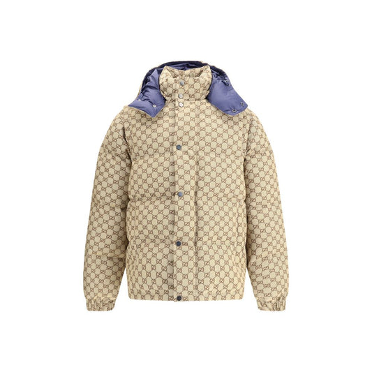 Gucci GG gemusterte wattierte Daunenjacke