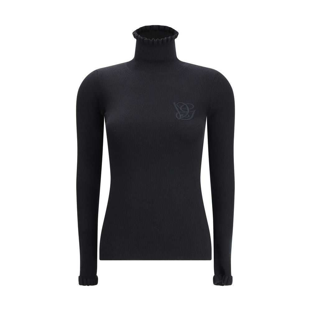 Valentino Wollpullover mit gerüschtem Kragen