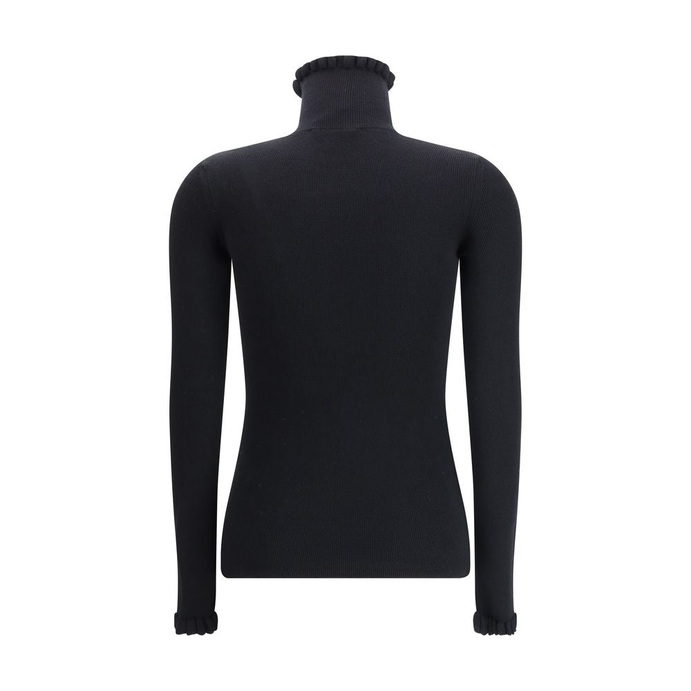 Valentino Wollpullover mit gerüschtem Kragen