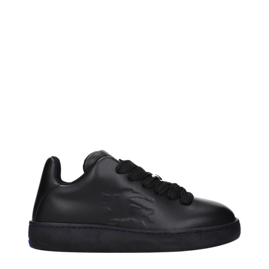 Burberry Schwarze Leder Low Tops