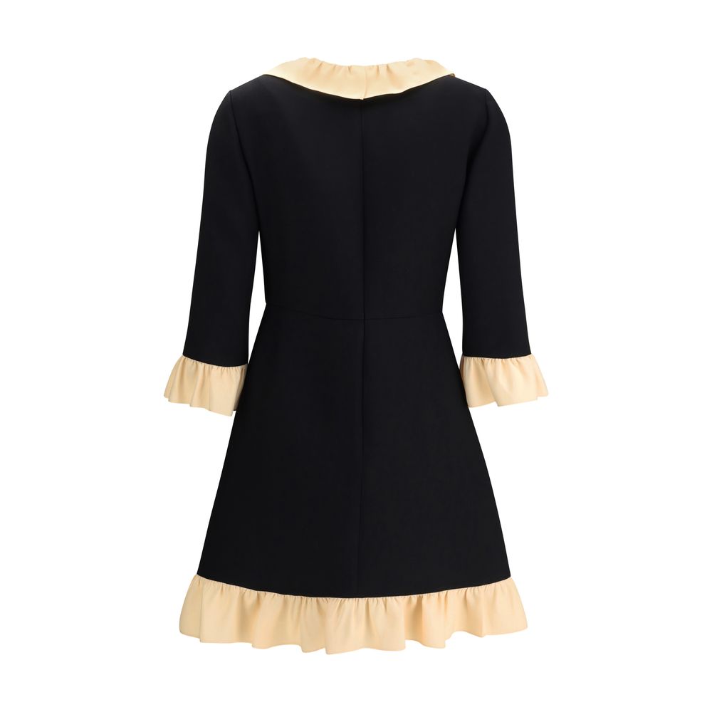 Valentino Kurzes Kleid aus Wolle und Seide