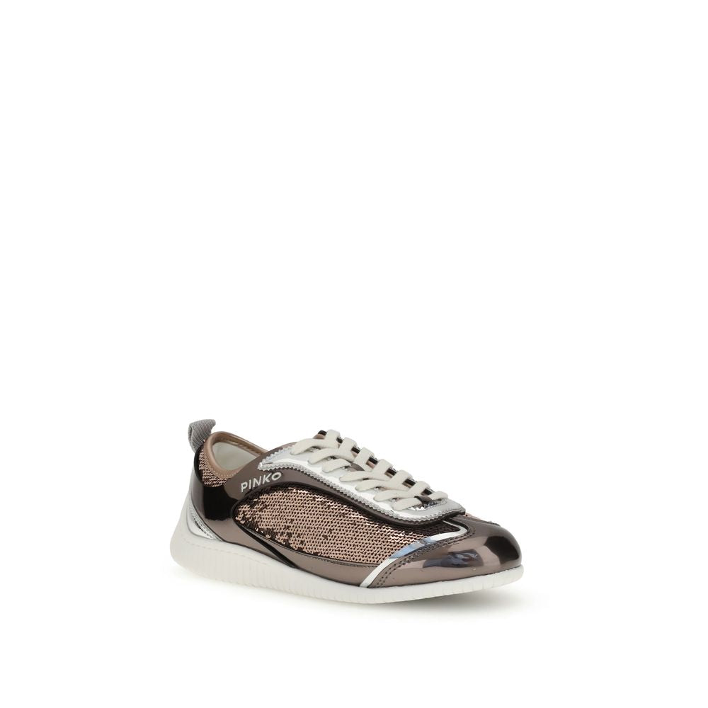 PINKO Paillettenbesetzter Spiegelstoff Reby 10 Sneakers