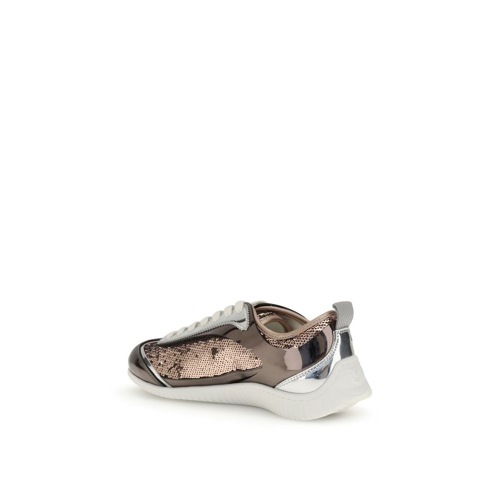PINKO Paillettenbesetzter Spiegelstoff Reby 10 Sneakers