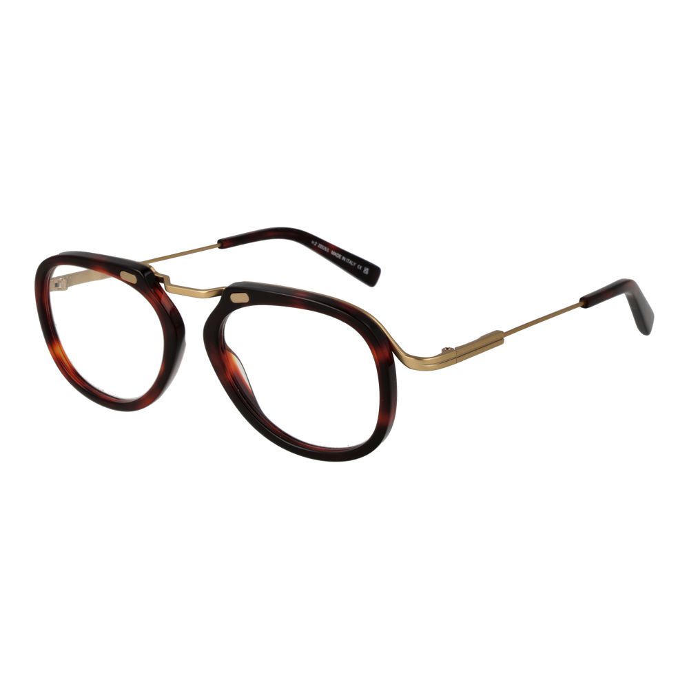 Ermenegildo Zegna Rote Metallbrille (Gestell)