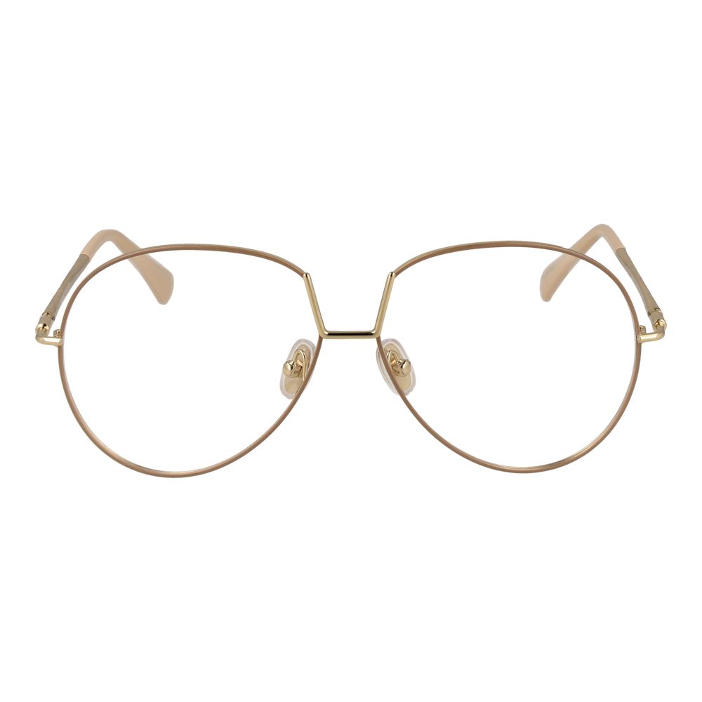 Max Mara Beige Metallbrille (Gestell)