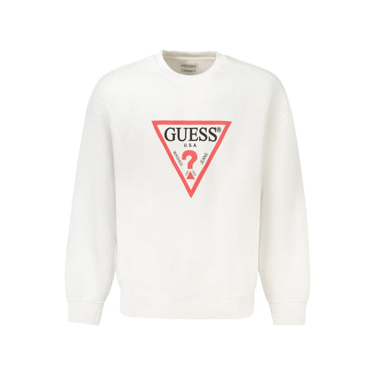 Guess Jeans Weißer Baumwollpullover