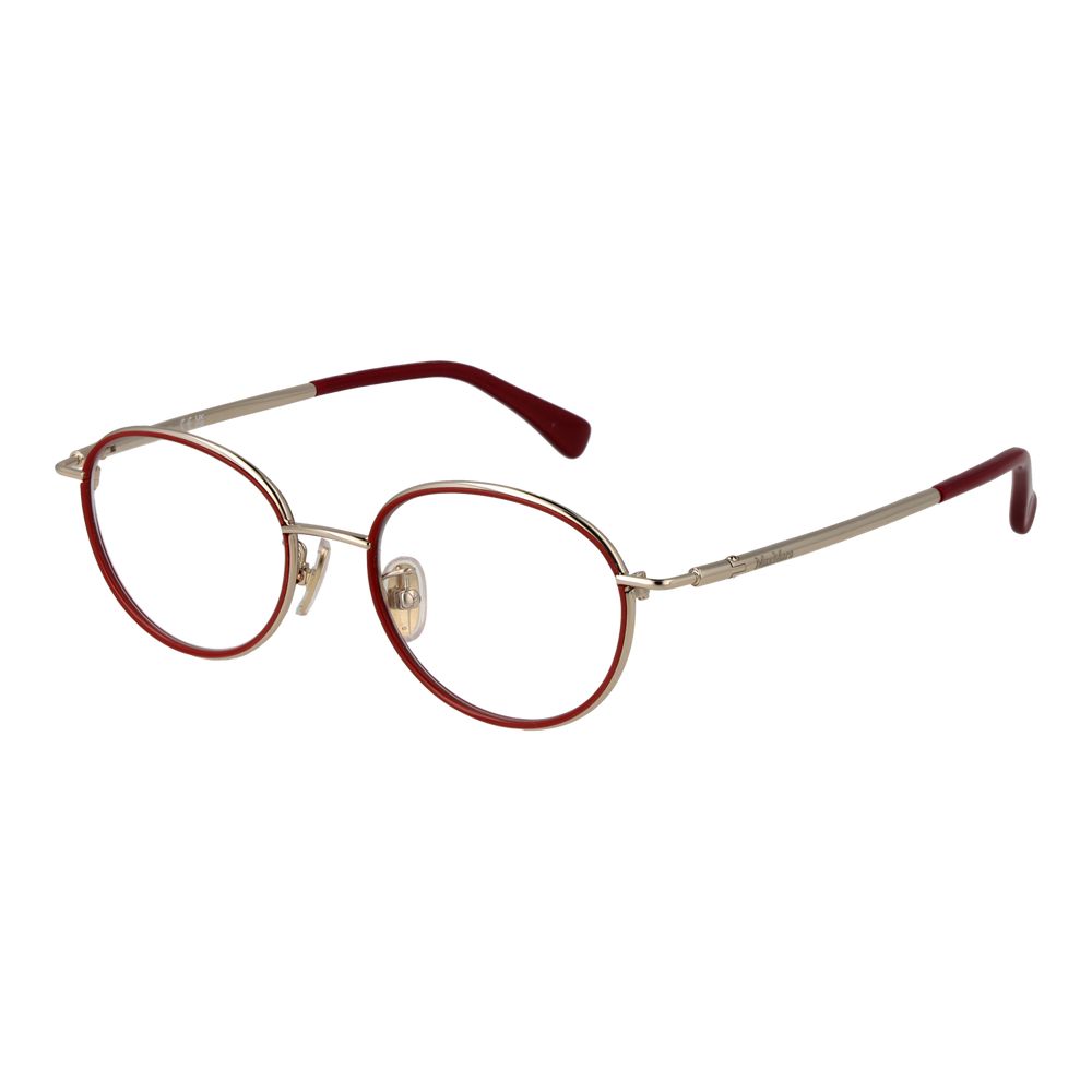 Max Mara Rote Metallbrille (Gestell)