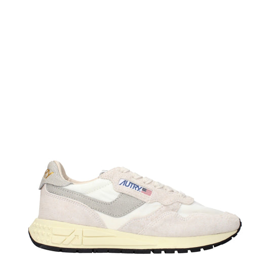 Autry Beige Stoff Low Tops