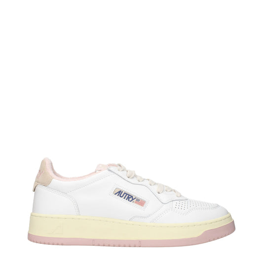Autry Weiße Leder-Low Tops