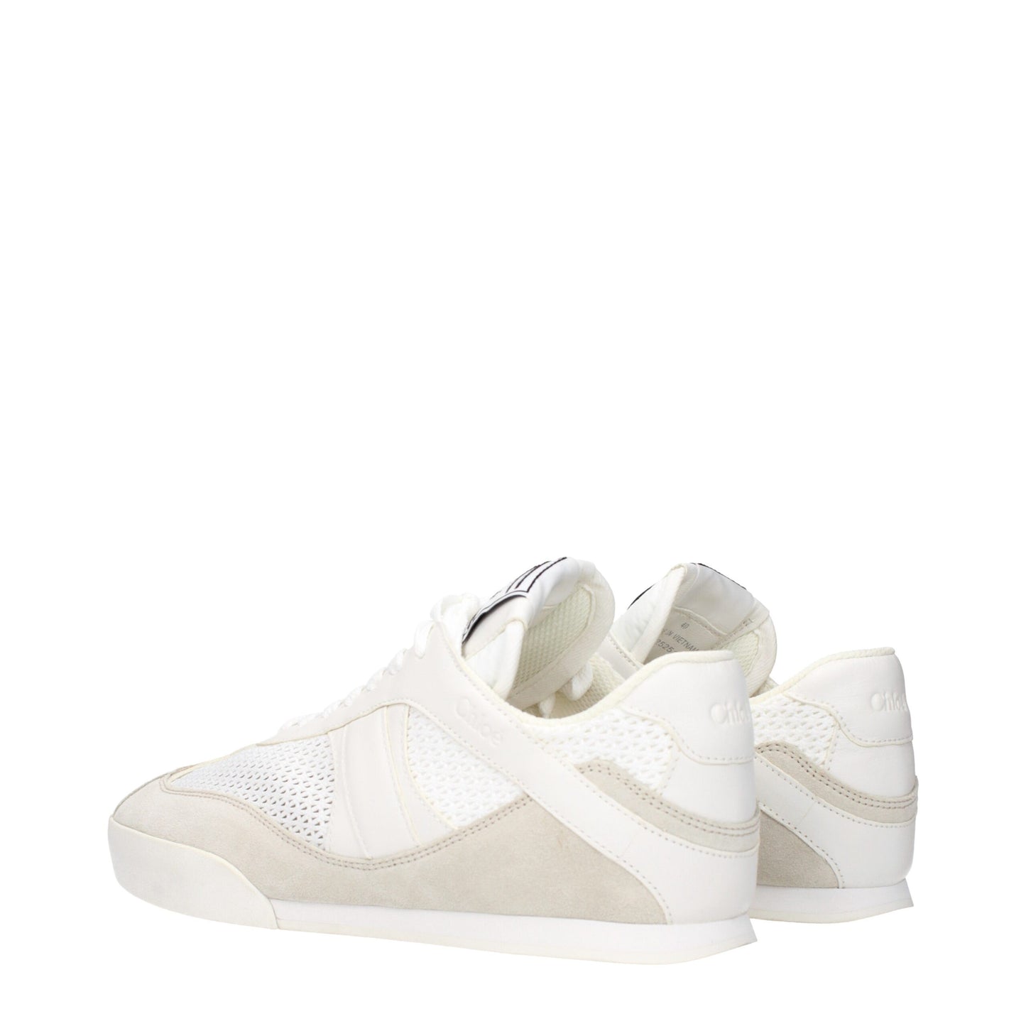 Chloé Weiße Stoff-Low Tops
