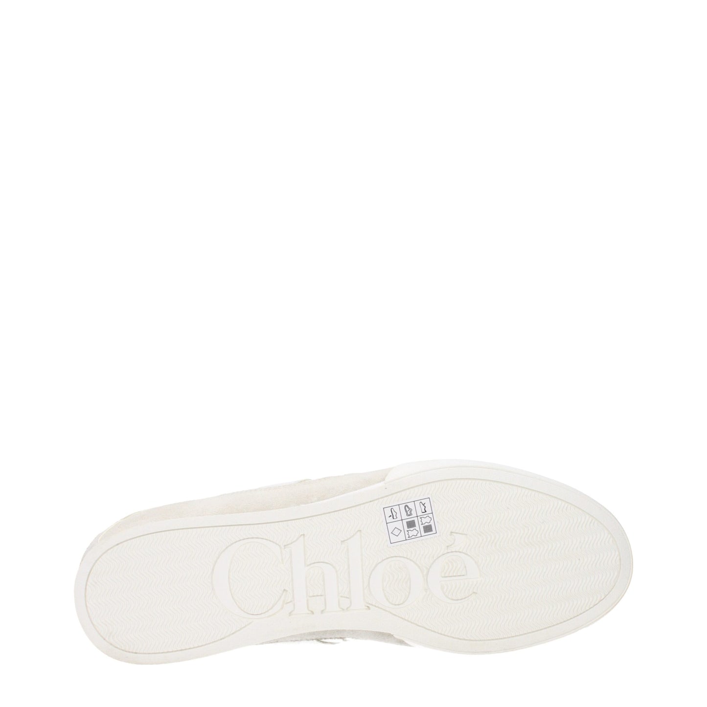 Chloé Weiße Stoff-Low Tops
