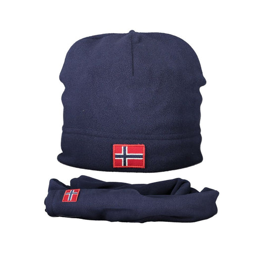 Norway 1963 Blaues Polyester Herrenmützen-Set