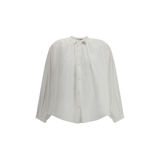 Forte_Forte Voile Shirt mit Stickerei
