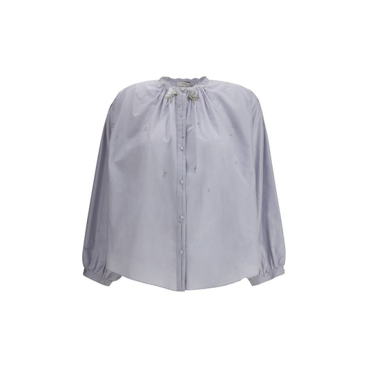 Forte_Forte Voile Shirt mit Stickerei