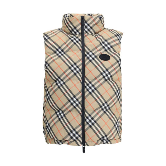 Burberry Karo-Weste Daunenjacke