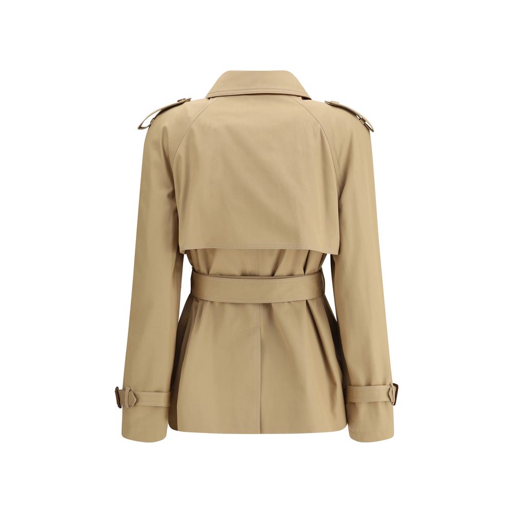 Chloé Kurzer Trenchcoat aus Baumwoll-Gabardine
