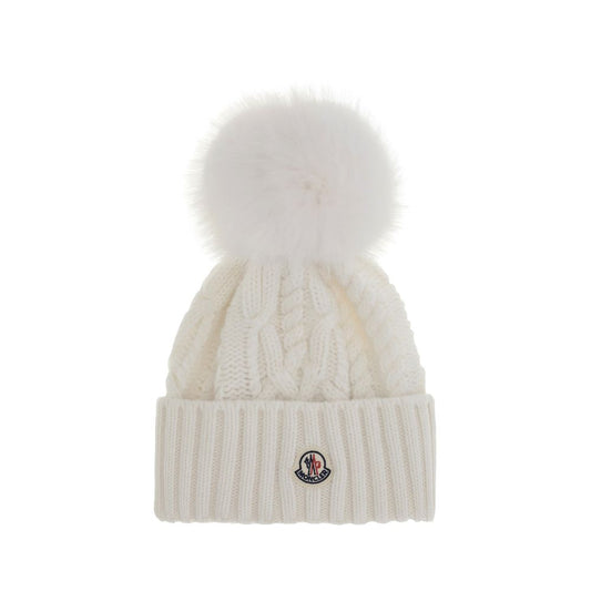 Moncler Kaschmir-Mütze mit Bommel