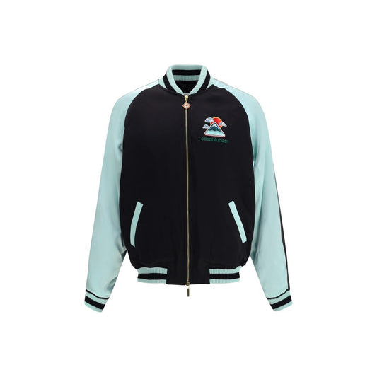 Casablanca Zweifarbige Bomberjacke aus Satin