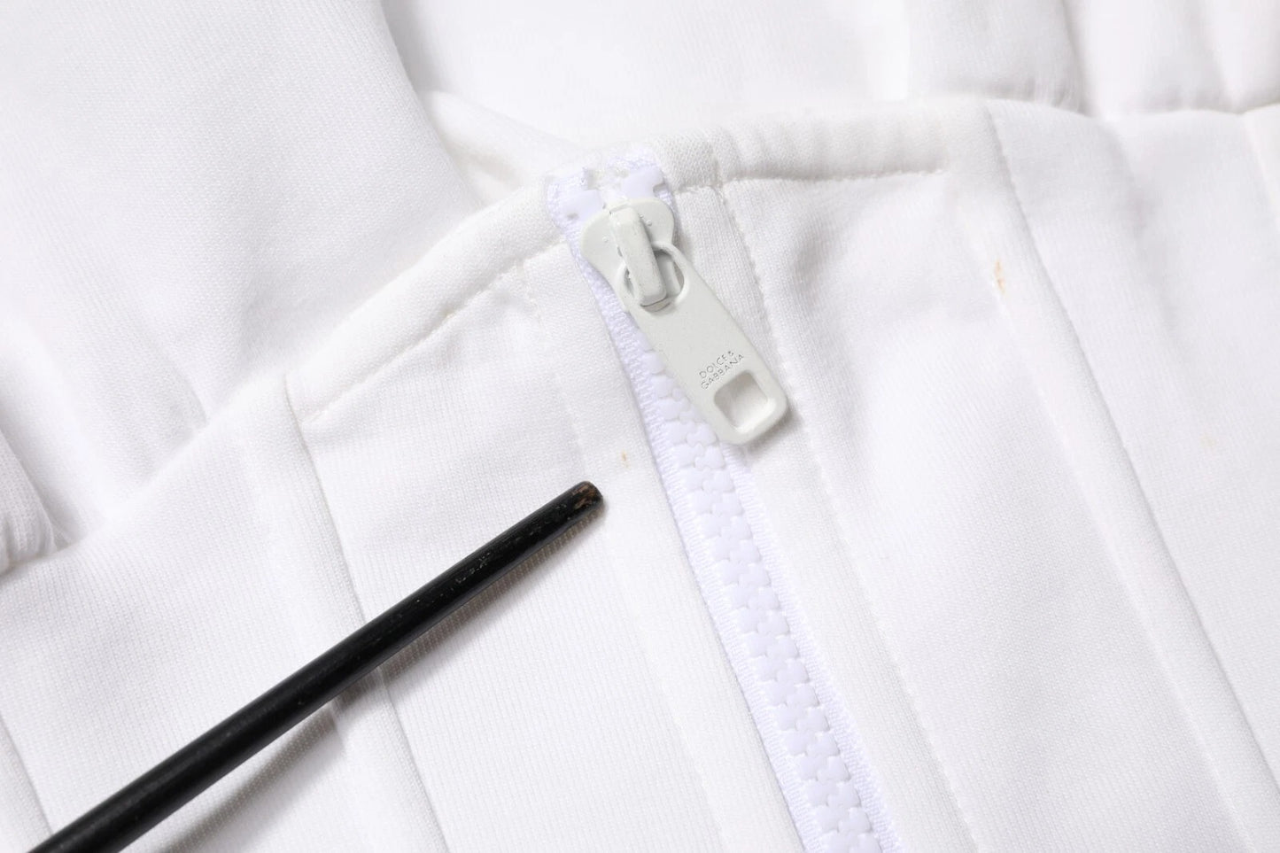 Dolce & Gabbana Weißes Korsett Stretch-Baumwoll-T-Shirt