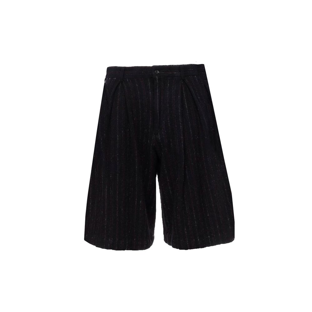 Comme Des Garçons Schwarze Nylon-Shorts