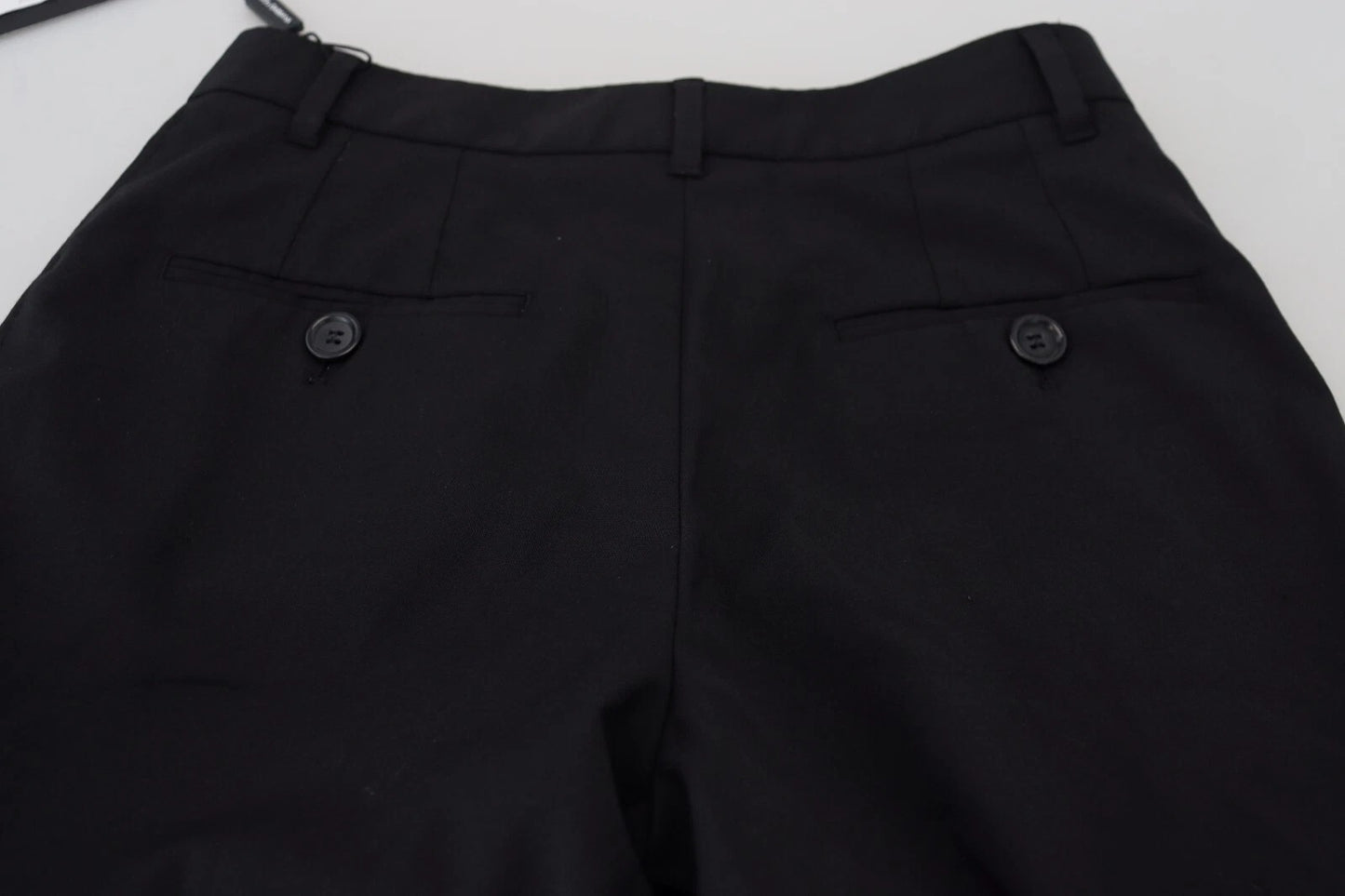 Dolce & Gabbana Schwarze Skinny-Hose mit hoher Taille STAFF Pants