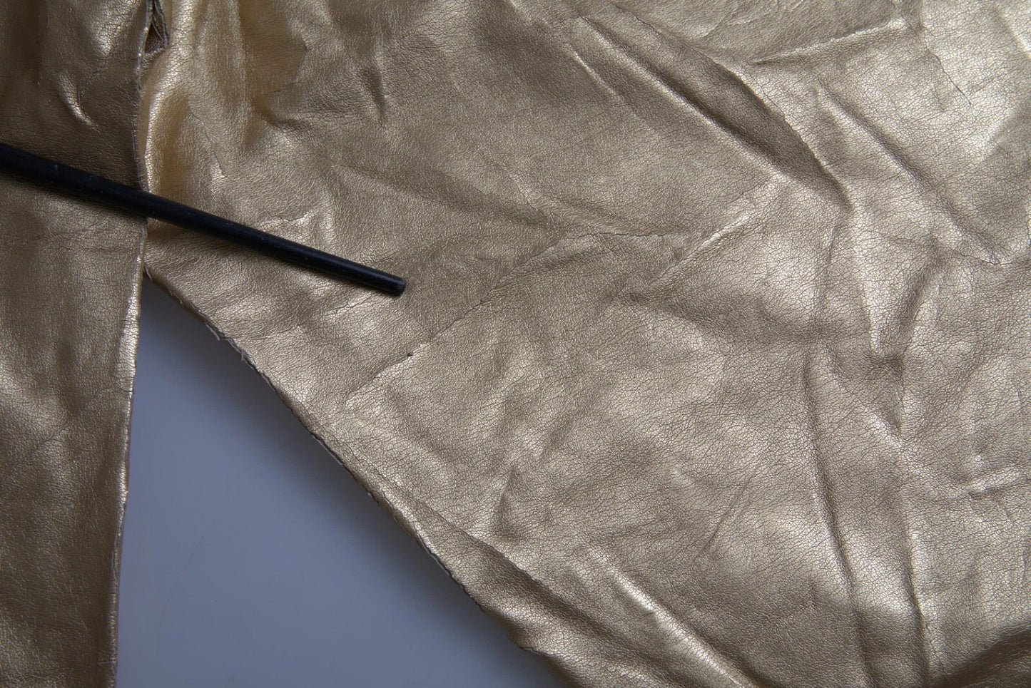 Dolce & Gabbana Gold High Waist Skinny Frauen Metallic-Hose